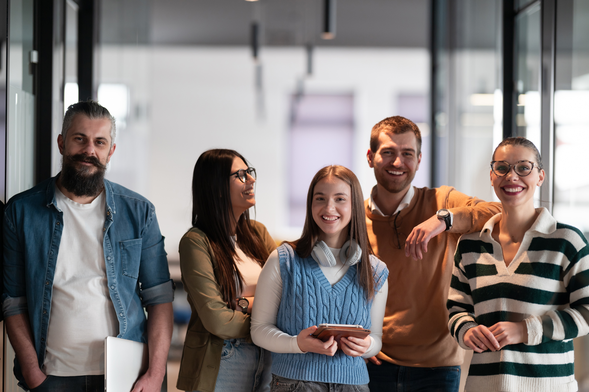 Diverse team of professionals